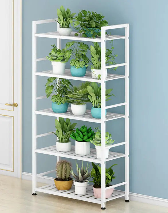 5-Tier Black Metal Shelving Unit Genesissocks