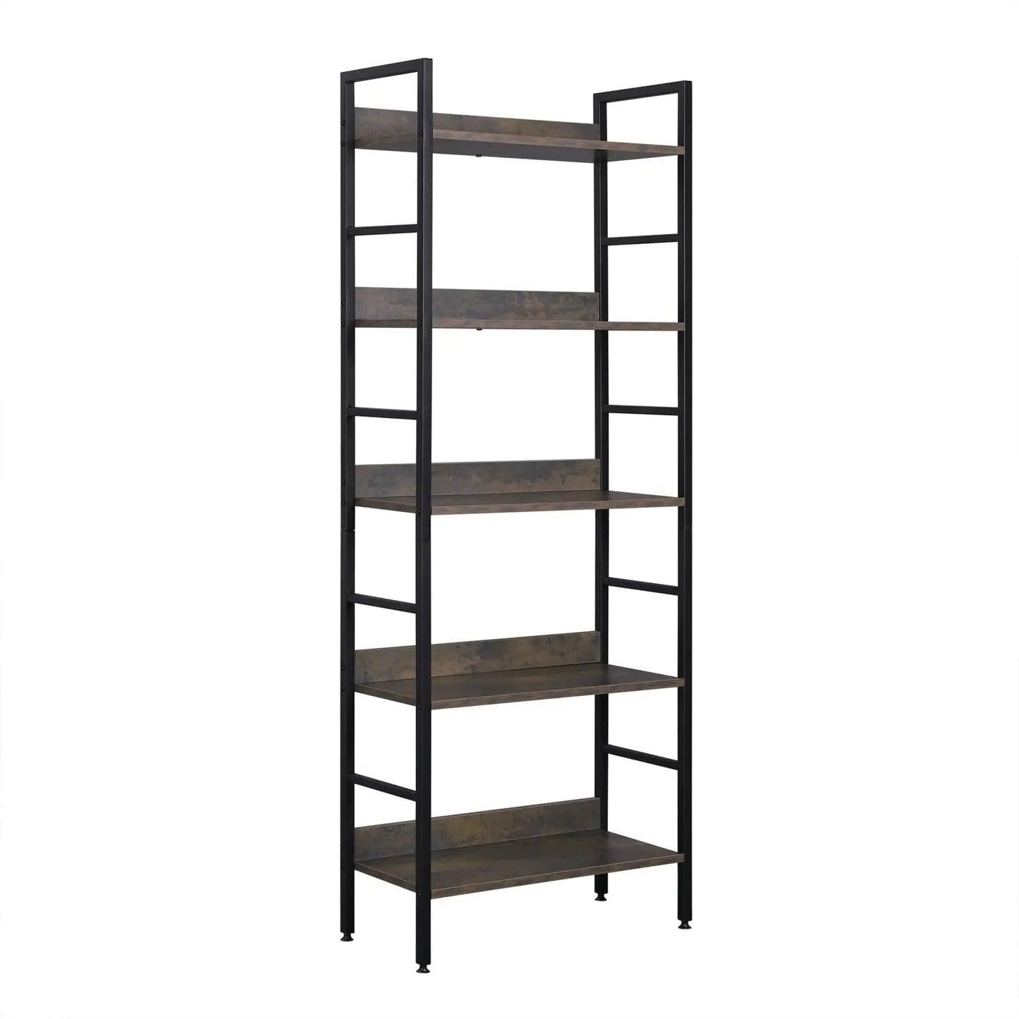 5-Tier Tall Wooden Shelving Unit Genesissocks