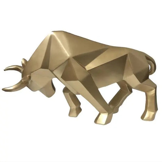 Elegant Origami Bull Sculpture Genesissocks