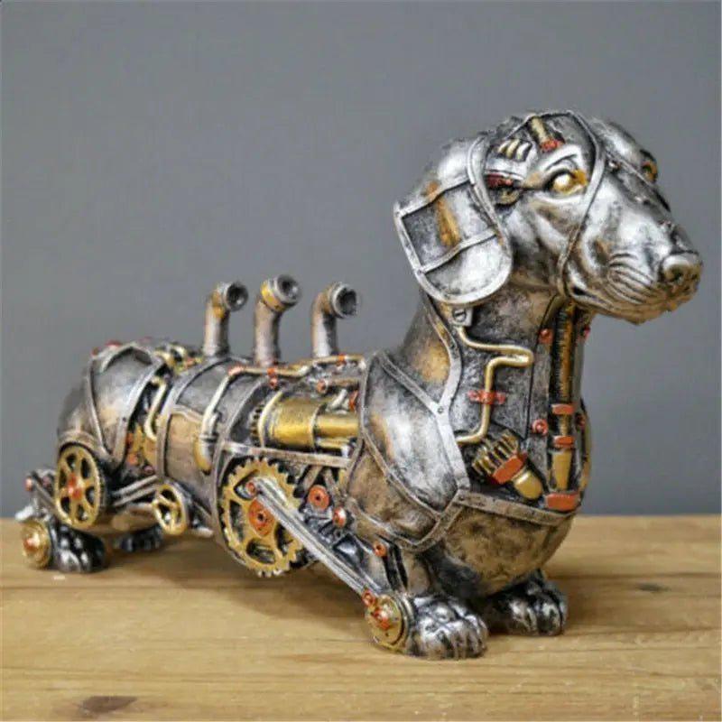 Punk Mech statue Genesissocks - Metallic with intricate detailing-Sausage dog (Dachshund)-