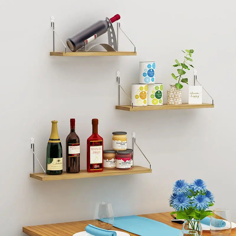 Set of 3 Floating Wall Shelves Genesissocks